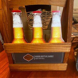 Wood Bottle Caddy